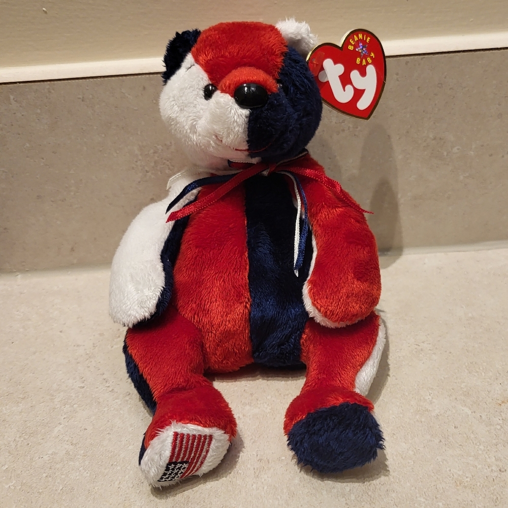 Patriot the Bear 2000 Ty Beanie Baby Plush